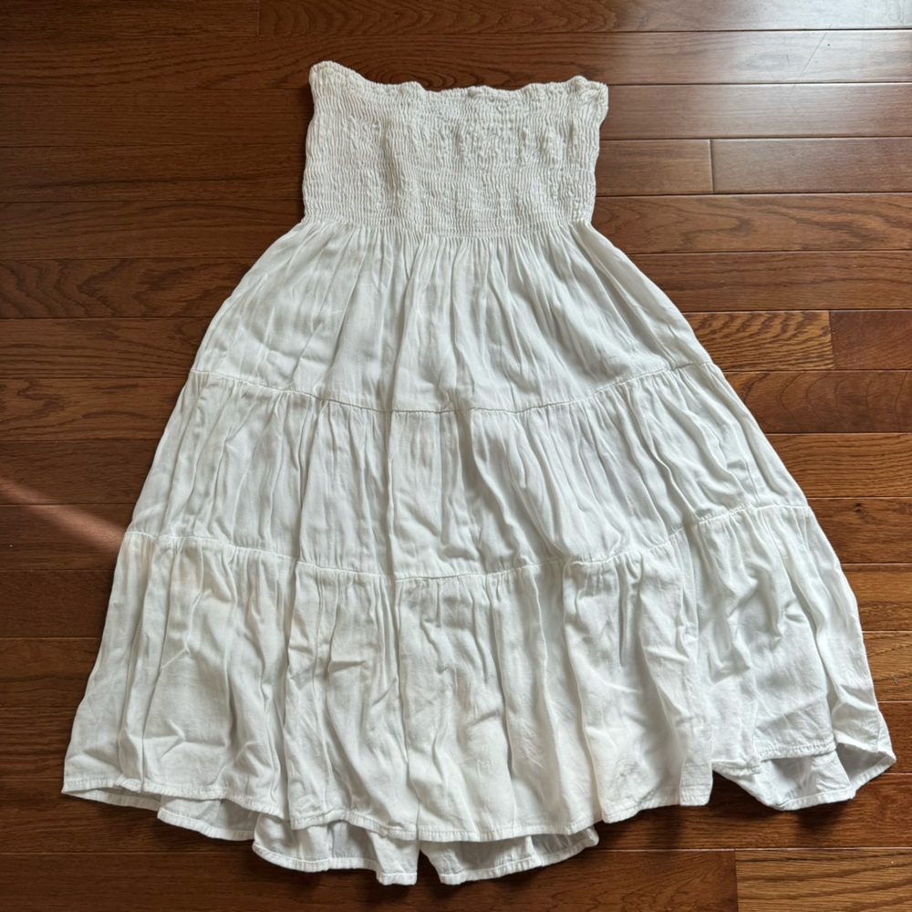 Brandy Melville White Textured Dress